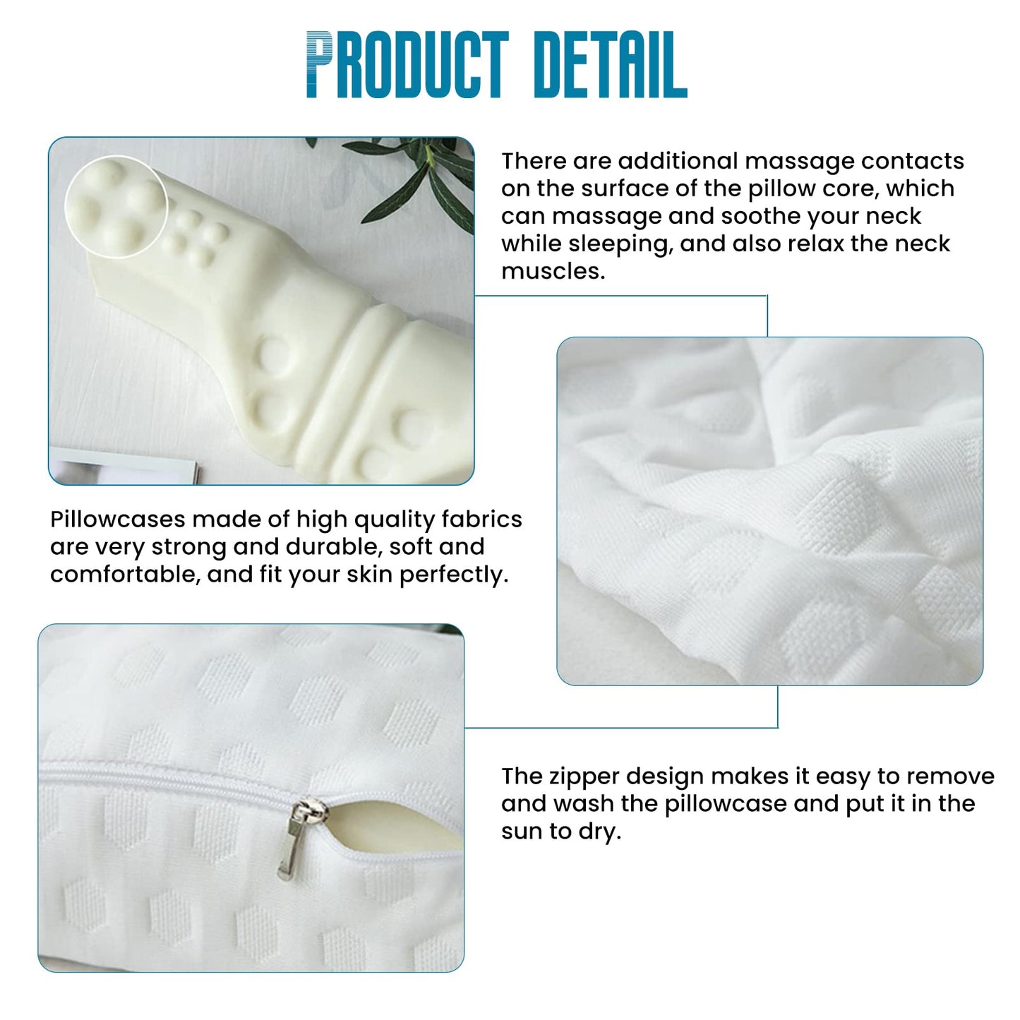 Cervical Memory Foam Neck Pillow