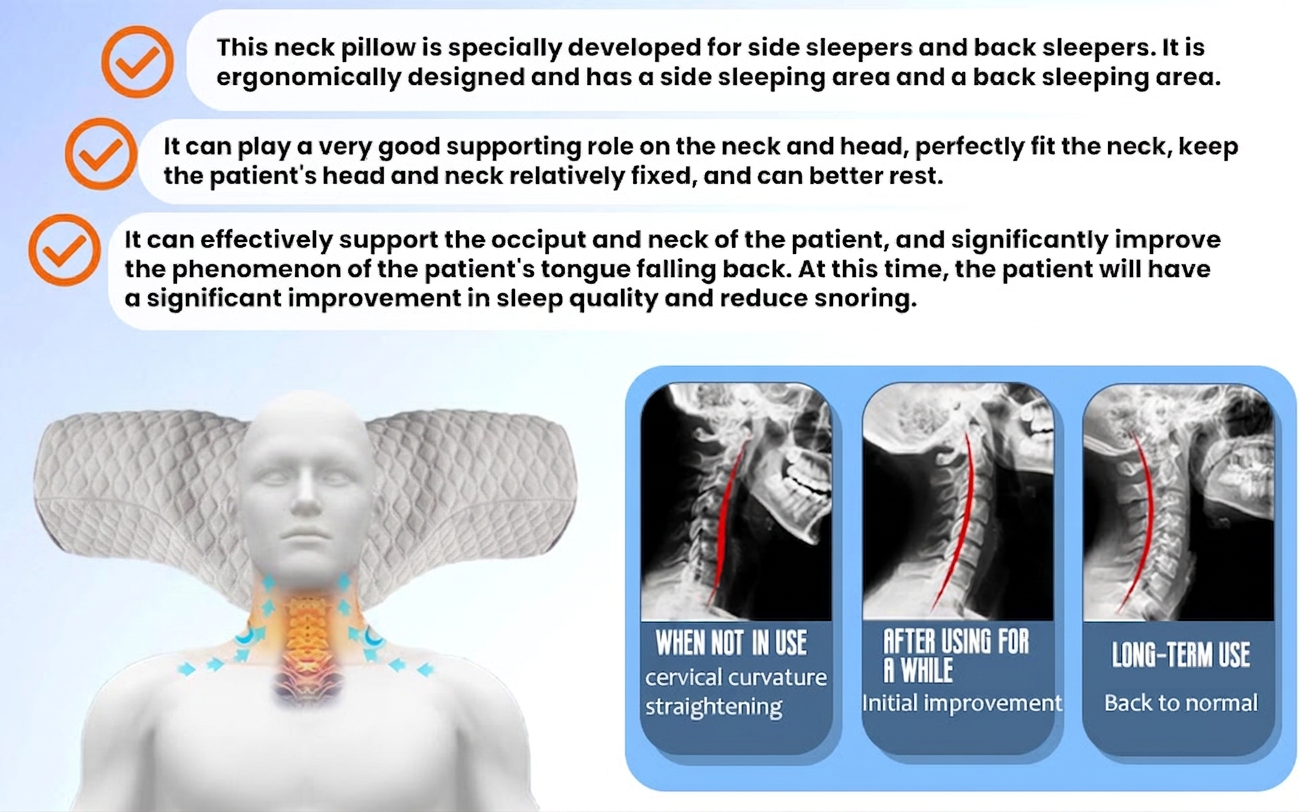 Cervical Memory Foam Neck Pillow