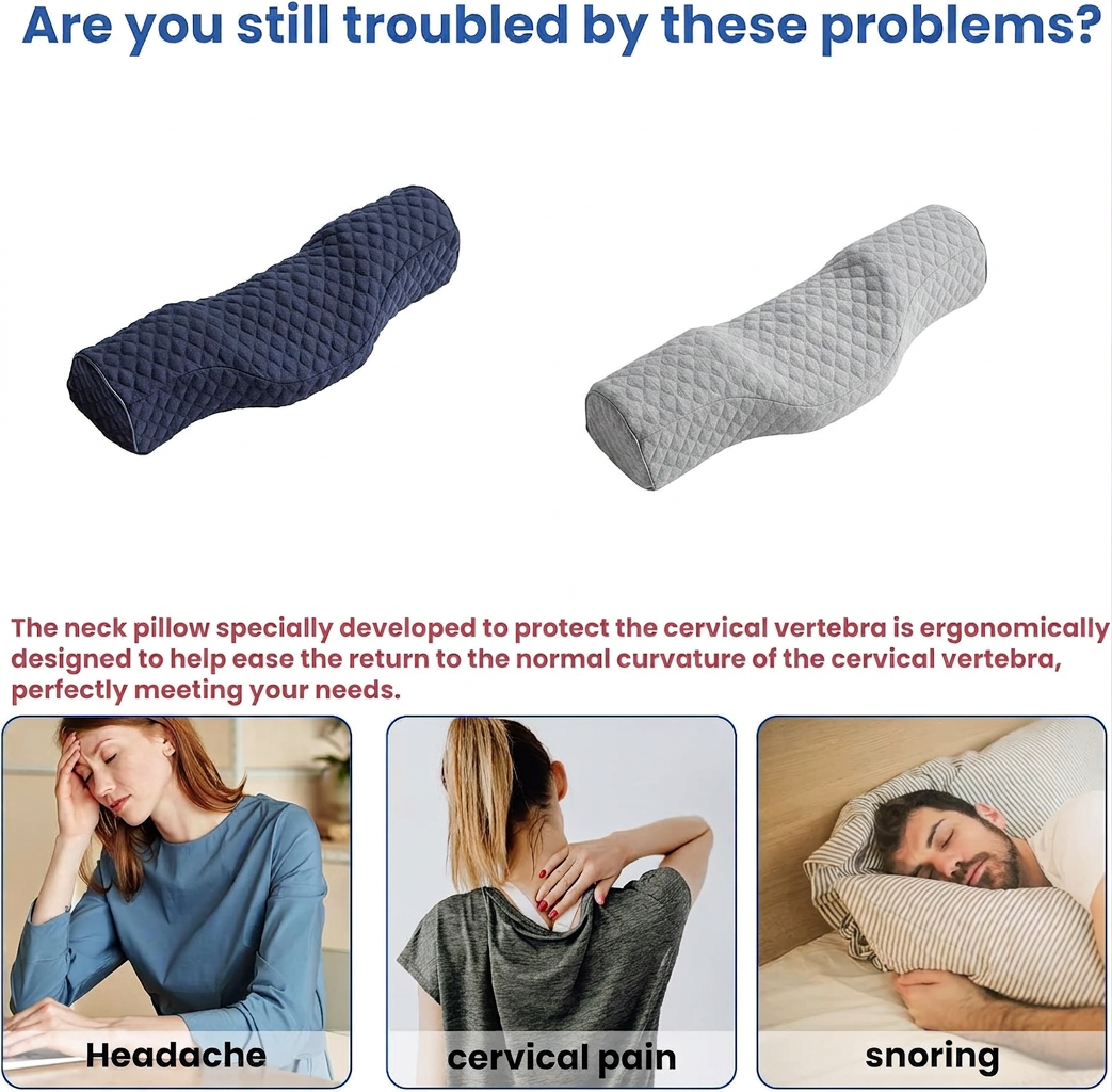 Cervical Memory Foam Neck Pillow