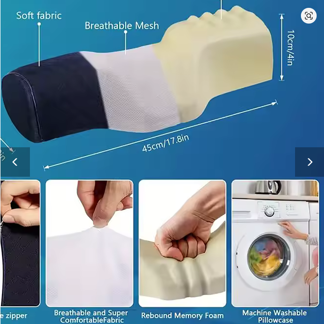 Cervical Memory Foam Neck Pillow