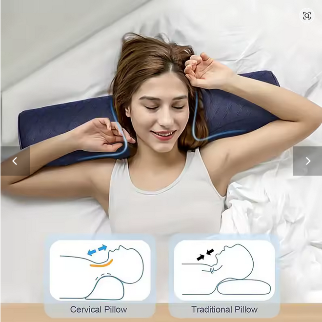 Cervical Memory Foam Neck Pillow